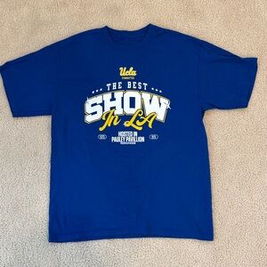 UCLA Gymnastics 'The Best Show in LA' Collectible Blue Graphic Tee - Large